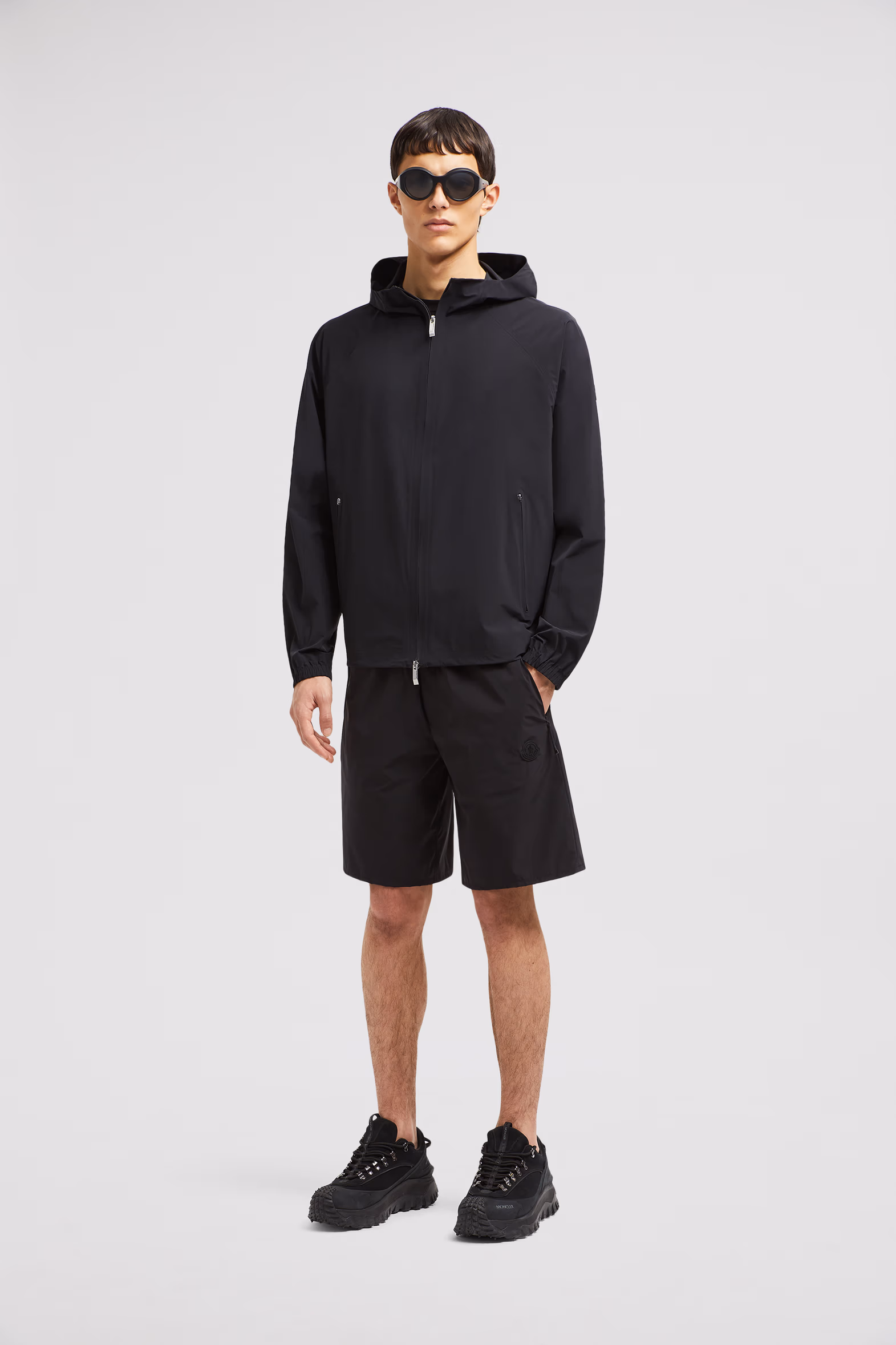 Chalvine Hooded Jacket Men Black Moncler 0